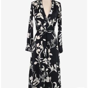 H&M black floral dress